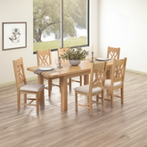 Chatsworth Oak Small Extending Dining Table with 4 Chairs