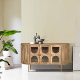 Apollo Mango Wood 3 Door Sideboard - Pendle Village Furniture