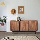 Tofino Mango Wood 3 Door Sideboard - Pendle Village Furniture