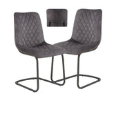 Cosmic Extending Dining Table with 4 Dining Chairs Dining Set - Pendle Village Furniture