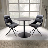 Cole Leather Swivel Dining Chairs - Pendle Village Furniture