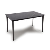 Sheldon Black Sintered Stone 140cm Dining Table - Pendle Village Furniture