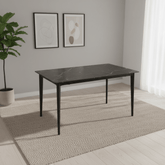 Sheldon Black Sintered Stone 140cm Dining Table