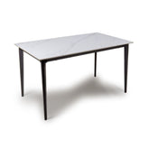Sheldon White Sintered Stone 140cm Dining Table - Pendle Village Furniture
