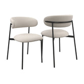 Alba Light Grey Fabric Dining Chair – Set of 4 - Pendle Village Furniture