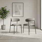Alba Light Grey Fabric Dining Chair – Set of 4