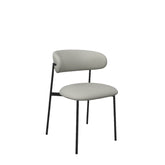 Alba Grey Faux Leather Dining Chair - Pendle Village Furniture