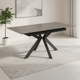 Amari 160-200cm Matte Grey Ceramic Extending Dining Table