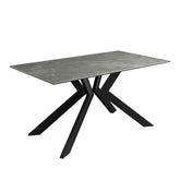 Athens 1.6M Grey Matte Ceramic Dining Table - Pendle Village Furniture