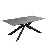 Athens Matte Grey Ceramic Coffee Table - Pendle Village Furniture