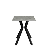 Athens Grey Matte Ceramic Side Table - Pendle Village Furniture