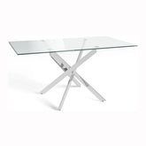 Ace Rectangle Glass Dining Table - Pendle Village Furniture