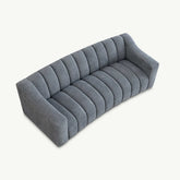 Paloma 3 Seater Sofa in Iron Boucle Fabric - Pendle Village Furniture