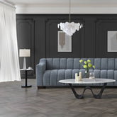 Paloma 3 Seater Sofa in Iron Boucle Fabric - Pendle Village Furniture