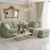 Andover Leo armless chaise unit with modern modular design.