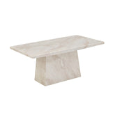 Apollo Taupe Marble Gloss Coffee Table – Angled View