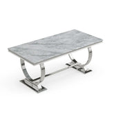 Arianna 2M Marble Top Dining Table - Pendle Village Furniture
