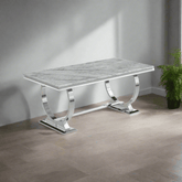 Arianna 1.8M Marble Top Dining Table - Pendle Village Furniture