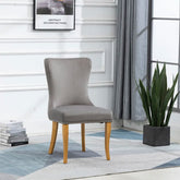 Francesco Steel Grey Velvet Dining Chairs – Set of 4 - Pendle Village Furniture