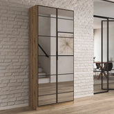 Ashworth Artisan Oak 2 Door Mirrored Hall Cupboard - Pendle Village Furniture
