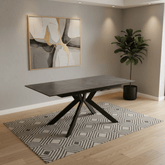 Athens Grey Matte Ceramic Extending Dining Table