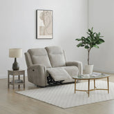 Bentley Natural Fabric 3 Seater Recliner Sofa - Pendle Village Furniture