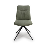 Set of 4 Sage Bosley Swivel Dining Chairs - Pendle Village Furniture