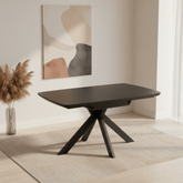 Bolton Black Oak Effect Smart Top Extending Dining Table