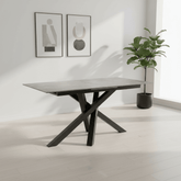 Samurai 160-200cm Matt Grey Extending Dining Table