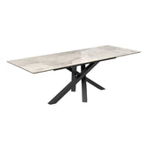 Samurai Extending Dining Table With Light Grey Ceramic top - Pendle Village Furniture