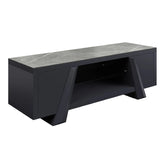Vortex TV Unit with High Gloss Grey Ceramic Top - Pendle Village Furniture