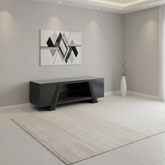 Vortex TV Unit with High Gloss Grey Ceramic Top