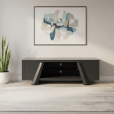 Samurai TV Unit with Matte Grey Stone Effect Ceramic Top