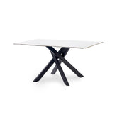 Lambeth White Marble Dining Table with Lambeth Chairs - Pendle Village Furniture
