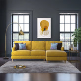 Wallace Jedi Fabric 3 Seater Chaise Sofa - Pendle Village Furniture