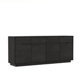 Prime Large 4 - Door Sideboard in Black Oak - Pendle Village Furniture