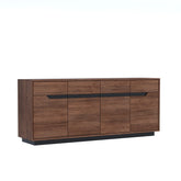 Prime Large 4 - Door Sideboard in Black Oak - Pendle Village Furniture
