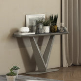 Bella Grey Slate Ceramic Console Table - Pendle Village Furniture