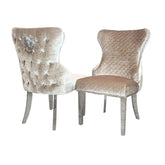 Bentley Cream Shimmer Dining Chairs - Set of 4 - Pendle Village Furniture