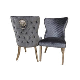 Bentley Grey Shimmer Dining Chairs - Set of 4 - Pendle Village Furniture