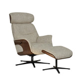 Bern Swivel Chair with Footstool - Pendle Village Furniture