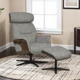 Bern Swivel Chair with Footstool - Pendle Village Furniture