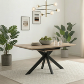 Bolton Distressed Oak Effect Extending Dining Table 180–220cm