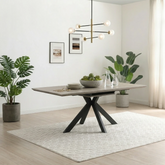 Bolton Grey Oak Effect Extending Dining Table 180–220cm