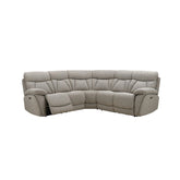 Boston Lisbon Beige Fabric Recliner Corner Sofa - Pendle Village Furniture