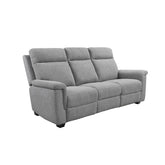 Bowen Grey Fabric 3 Seater Fixed Sofa - Pendle Village Furniture