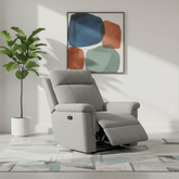 Bowen Grey Fabric 1 Seater Manual Recliner
