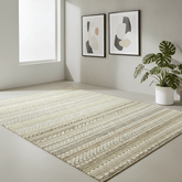 Brighton Pink and Beige Striped Flatweave Indoor Outdoor Rug
