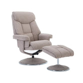 Bruges Fabric Swivel Chair and Footstool - Pendle Village Furniture