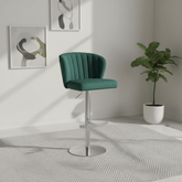 Brushed Velvet Green Bar Stool